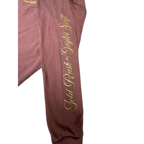 "Taylor Swift" CUT OFF COLLAR Long Sleeve Gold Rush T-Shirt Tour Concert Folk - Picture 9 of 10